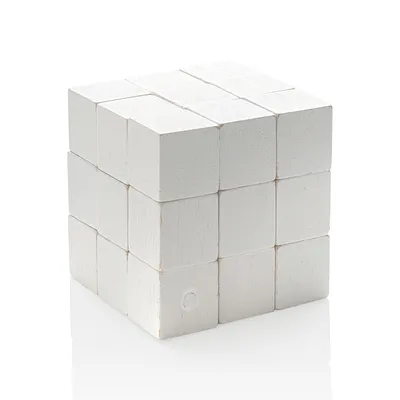 Wooden mind game in canvas case