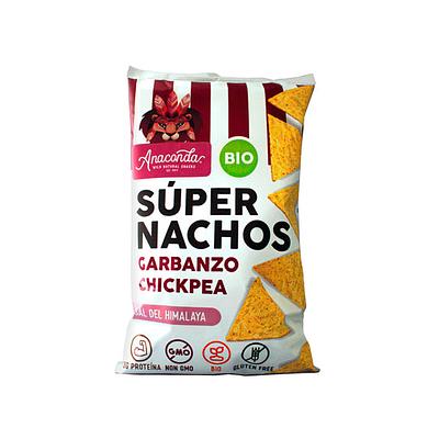 Nachos de maíz y garbanzos 125g.