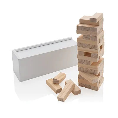 Deluxe Wood Block Stacking Game