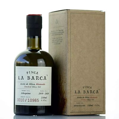 Aceite de Oliva Ahumado "FINCA LA BARCA" botella 250ml 