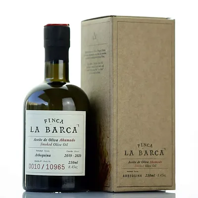 Aceite de Oliva Ahumado "FINCA LA BARCA" botella 250ml 
