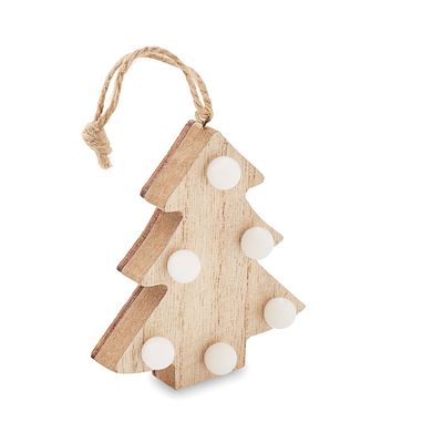 Wooden tree with lights