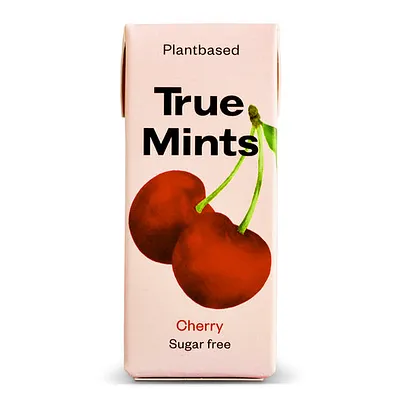 Cherry flavored sugar-free mints.