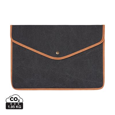 Funda para portátil 16" de lona reciclada VINGA Bosler GRS