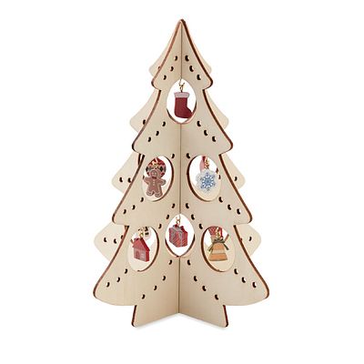 Wooden Christmas tree decoration
