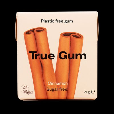 Chicle sin azúcar sabor canela