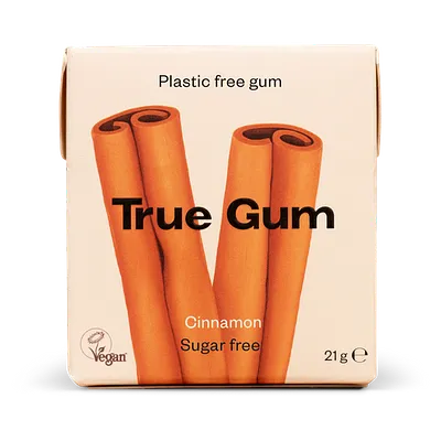 Cinnamon flavored sugar-free gum