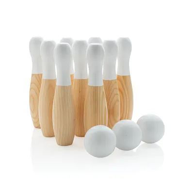 Wooden bowling game