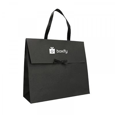 Premium quality paper pouch bag with bow