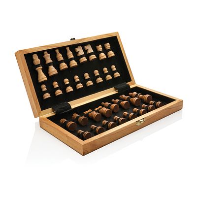Juego de ajedrez plegable Luxury de madera
