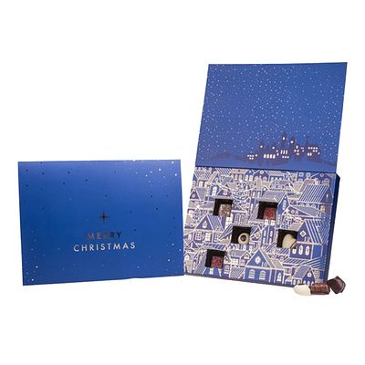 Large Advent Calendar with premium Belgian chocolates