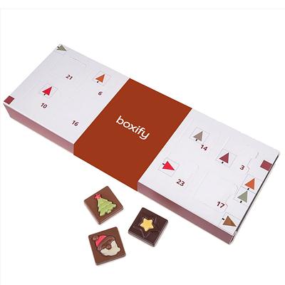 Calendario Adviento con chocolates premium