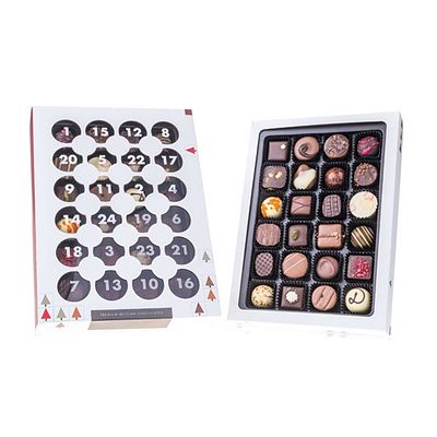 Advent calendar with premium chocolates